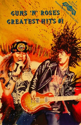 "Guns N' Roses. El Crimen Perfecto" El libro definitivo de la banda en castellano. (¡Escrito por un servidor!) Ya en verkami - Página 10 Revolutionary-guns-n-roses-greatest-hits-1-vintage-comic-oct-1-1993