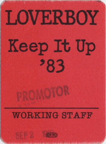 Loverboy Backstage Pass