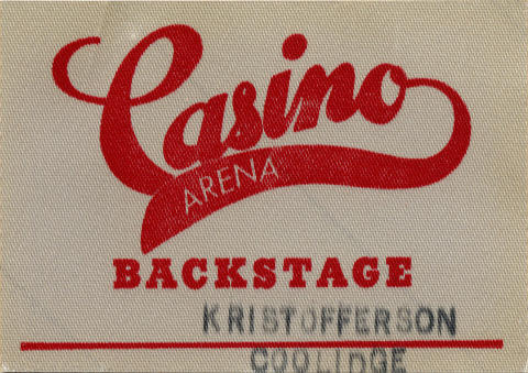 Kris Kristofferson Backstage Pass