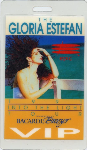 BACARDI BREEZER VINTAGE ADVERTISEMENT 1991 GLORIA ESTEFAN Into the Light Tour 