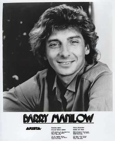 Barry Manilow Vintage Concert Photo Promo Print at Wolfgang's