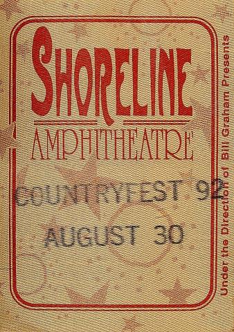 Countryfest 1992 Backstage Pass