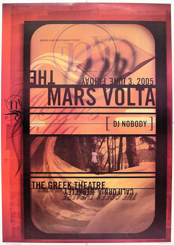 The Mars Volta Vintage Concert Proof from Greek Theatre, Jun 3