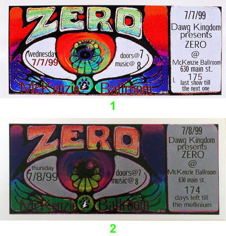 Zero Vintage Ticket