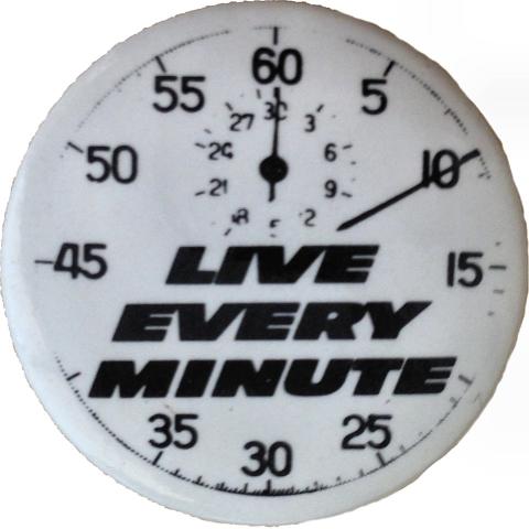 Live Every Minute Pin