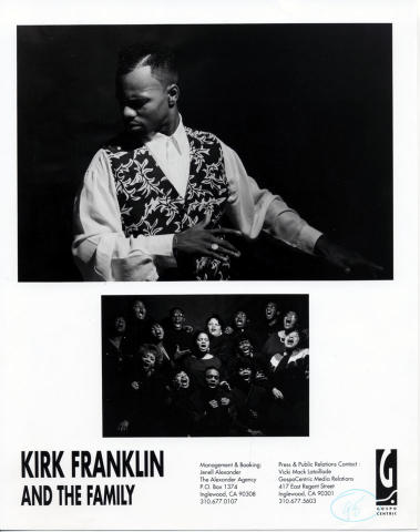 Kirk Franklin and Family Promo Print