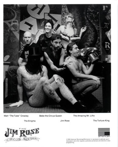 Jim Rose Circus Side Show Promo Print