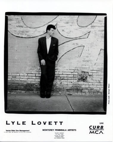 Lyle Lovett Promo Print