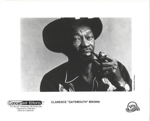 Clarence "Gatemouth" Brown Promo Print
