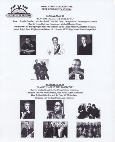 Playboy Jazz Festival Promo Print