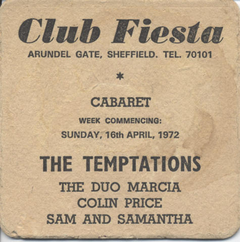 The Temptations Handbill