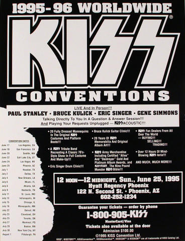 KISS POLYSTAR Japanese Poster Promo used vintege rare Eric