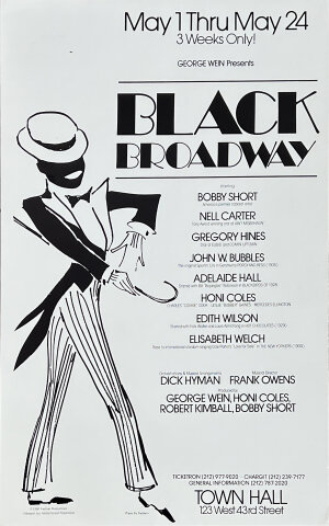 George Wein Presents Black Broadway Poster
