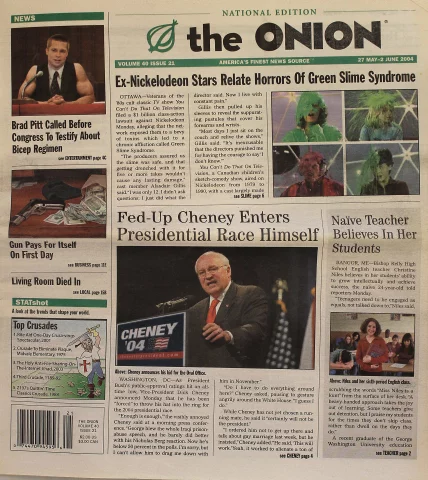 The Onion | May 27, 2004 At Wolfgang's