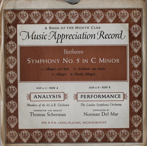 Music Appreciation Record: Beethoven Vinyl 12"