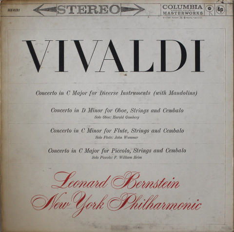 Leonard Bernstein / New York Philharmonic Vinyl 12"