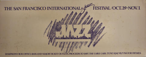 The San Francisco International K-Jazz Festival Poster
