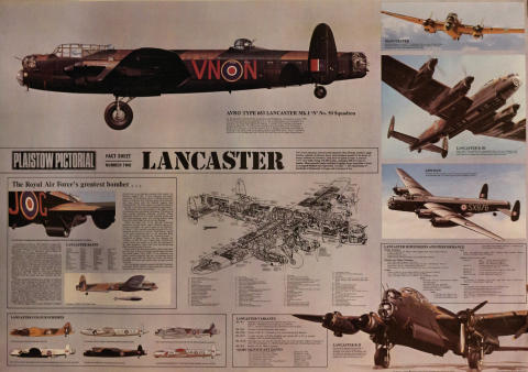 Plaistow Pictorial Lancaster Fact Sheet Poster