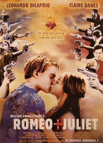 Romeo + Juliet Vintage Concert Poster, Nov 1, 1996 at Wolfgang's