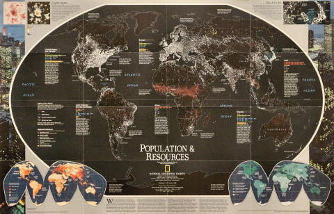 World Population & Resources Poster