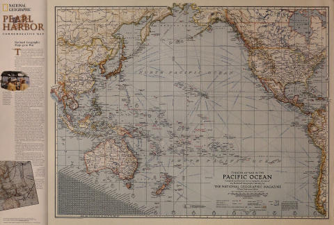 Pearl Harbor Commemorative Map Poster