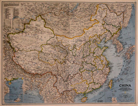 National Geographic: Map Of China Poster