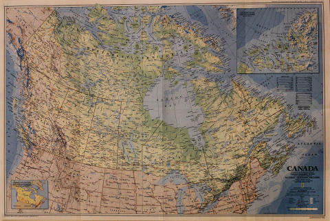 National Geographic: Map Of Canada Poster