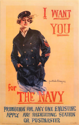 I Want You For The Navy Poster
