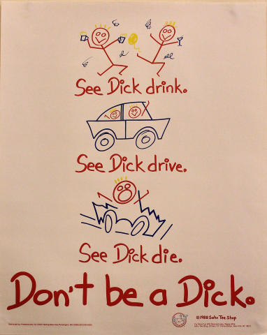Don't Be a Dick Poster