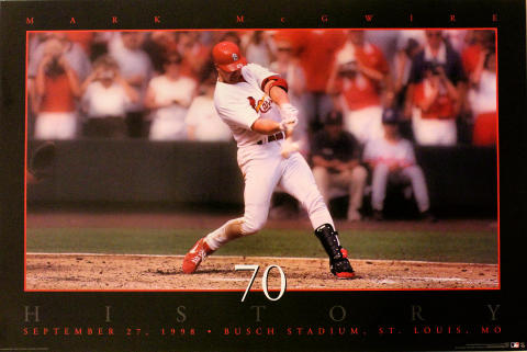 Mark McGwire 70 History Poster
