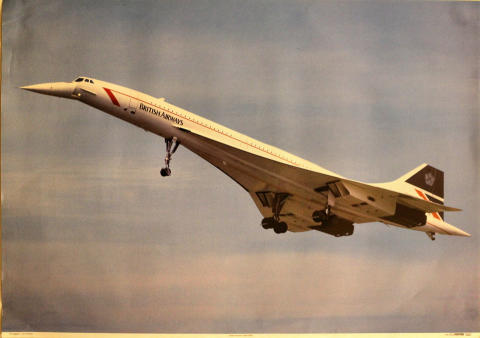 British Airways Concorde Poster