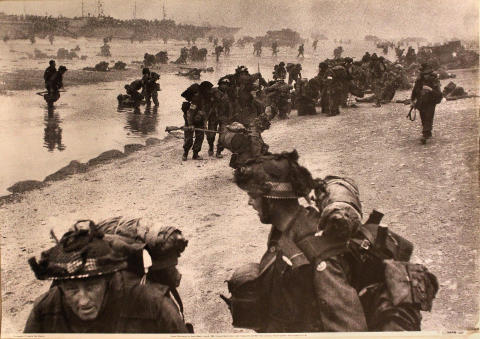 Queen White Sector On Sword Beach, June 6, 1944 Poster