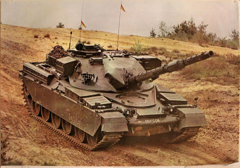Chieftain Tank at Deepcut, July 1971 Poster