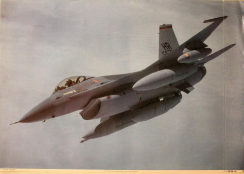 F-16A of the 50th Tactical Fighter Wing Poster