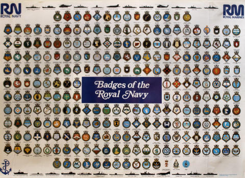 Badges of the Royal Navy Poster