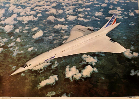 Air France Concorde F-BVFA Poster