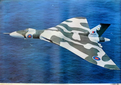 Vulcan bomber from RAF Scampton Vintage Concert Poster at Wolfgang's