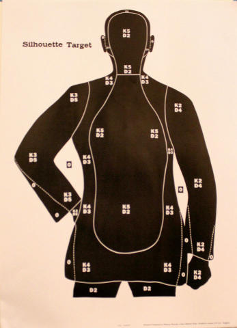 F.B.I. Target - Silhouette Target Poster