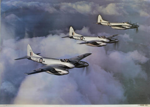 Havilland F.20 Sea Hornets Poster