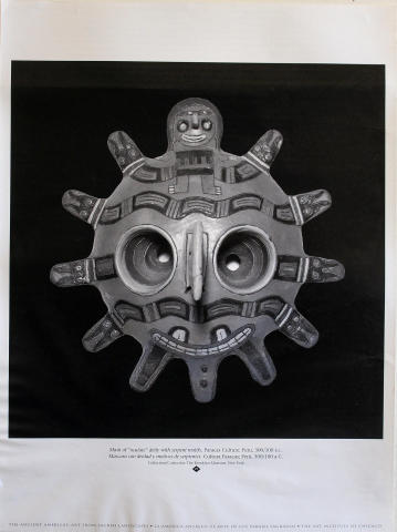 Mask of "Oculate" Deity with Serpent Motifs Collection: The Brooklyn Museum, New York Poster