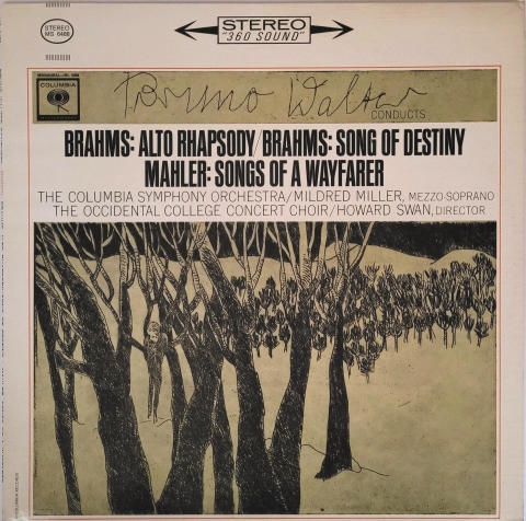 Alto Rhapsody / Song Of Destiny / Songs Of A Wayfarer Vinyl 12"