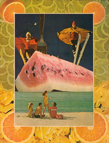 Watermelon Beach Poster