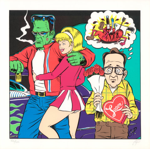 Frankenstein vs. Loser Serigraph