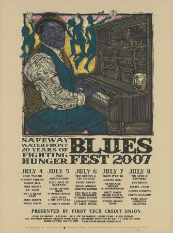 Waterfront Blues Festival Silkscreen