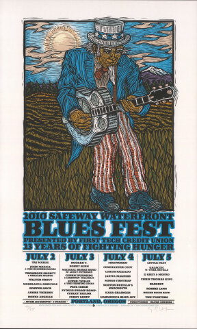 Waterfront Blues Festival Silkscreen