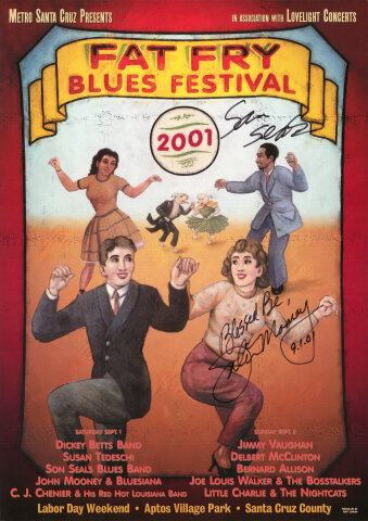 Fat Fry Festival Vintage Concert Poster from Aptos Village Park