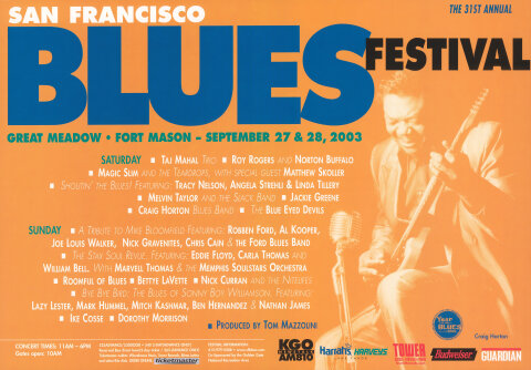 SF Blues Festival Poster