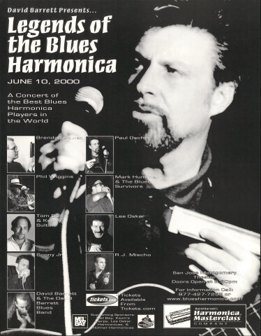 Legends of the Blues Harmonica Poster