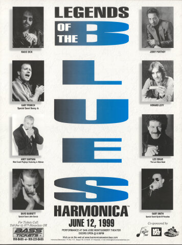 Legends of the Blues Harmonica Poster