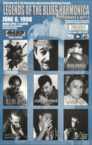 Legends of the Blues Harmonica Poster